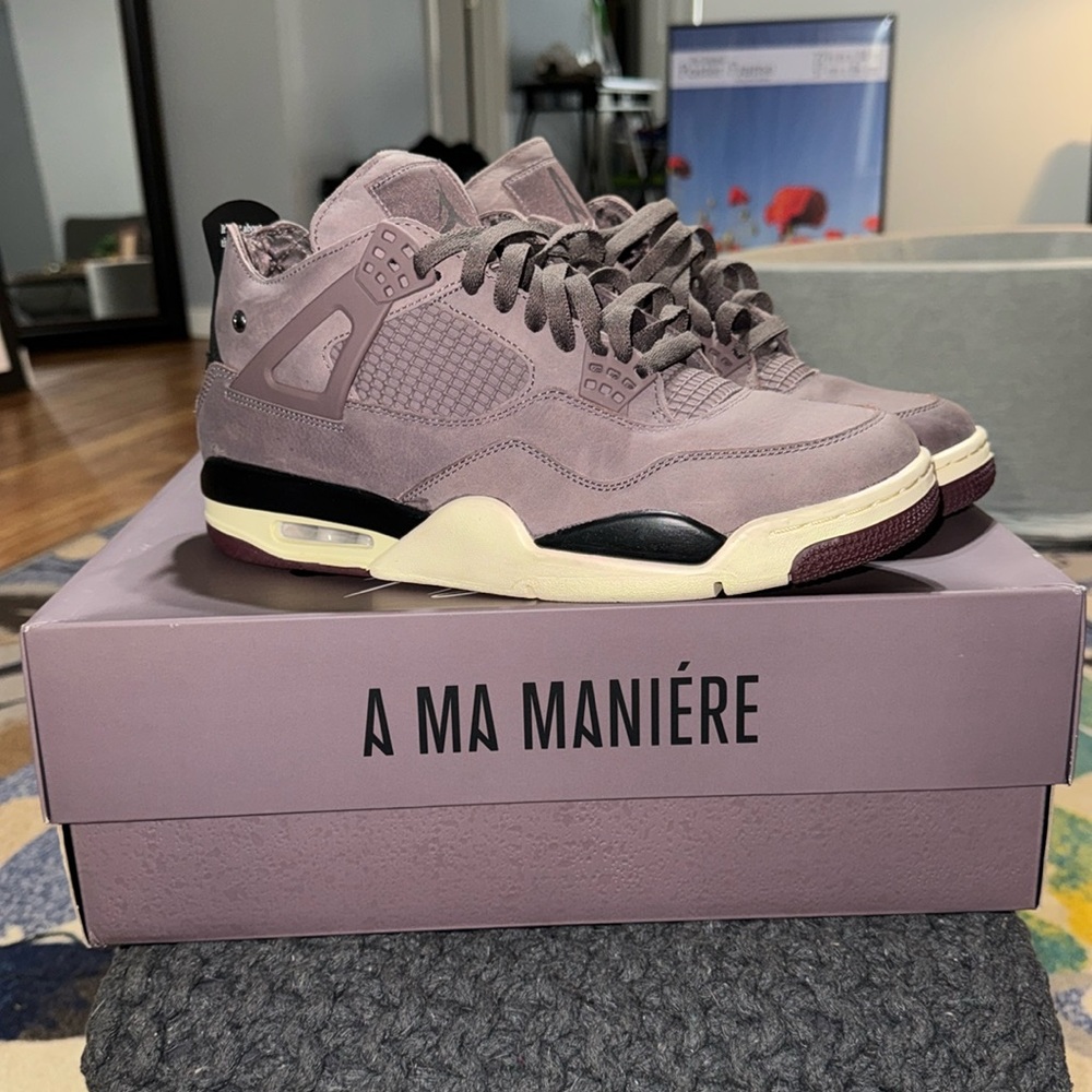 Size 11.5- Jordan 4 Retro x A Ma Maniere Mid Violet Ore Limited Edition